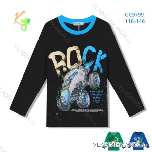 T-Shirt Langarm mit Pailletten Kinder Jugendliche Mädchen (116-146) KUGO B3258