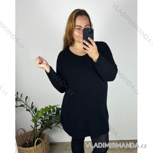 Ärmellose Jacke mit langen Ärmeln (uni sl) ITALIENISCHE Mode IMC17326  schwarz