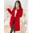 Lange Damen Fleecejacke (SML-XL) ITALIAN FASHION IMD211106 -   Wein -   M / L