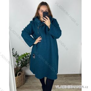 Langärmeliger Alpaka-Mantel für Damen (Einheitsgröße S/M/L) ITALIAN FASHION IMWCW23010