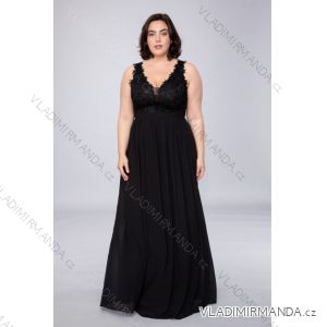 Langes, elegantes Partykleid für Damen in Übergröße (4248) mit breiten Trägern FRENCH FASHION FMPEL23ROBELAETITIAQS