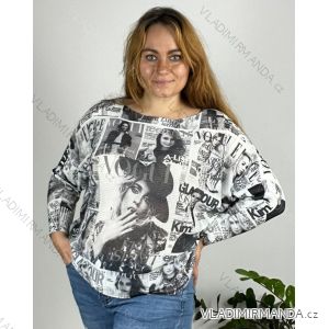 Oversize-Pullover für Damen mit Aufdruck (M / L ONE SIZE) ITALIAN FASHION IMB22KELLY