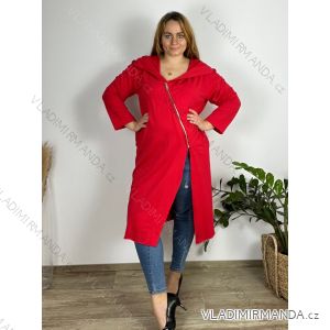 Langes Damenkleid mit Reißverschluss und langem Ärmel (uni m / xl) ITALIAN FASHION IM520351