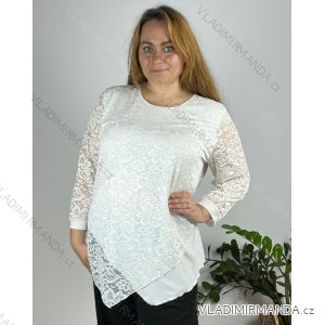 Damen Langarmshirt Tunika Oversized (L / XL ONE SIZE) ITALIAN FASHION IMD211065