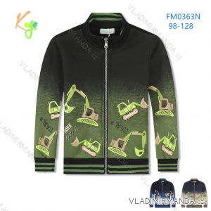 Sweatshirt mit Reißverschluss für Kindermädchen (98-128) KUGO WM0869