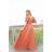 Kleid Lang Elegant Party Kurzarm Damen Übergröße (42-48) FRENCH FASHION FMPEL23TACHAQS oranžová S