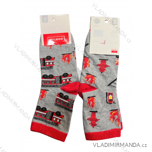 Fröhliche Feuerwehrsocken für Kinder und Jungen (32-34) POLISH FASHION DPP22253