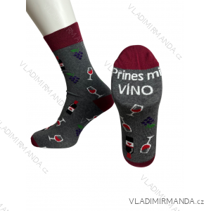 Herrensocken „Merry Bring Me Wine“ (39-46) POLISH FASHION DPP23020/DR