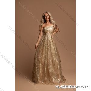 Langes, elegantes, trägerloses Partykleid für Damen (SL) FRENCH FASHION FMPEL23EMMA