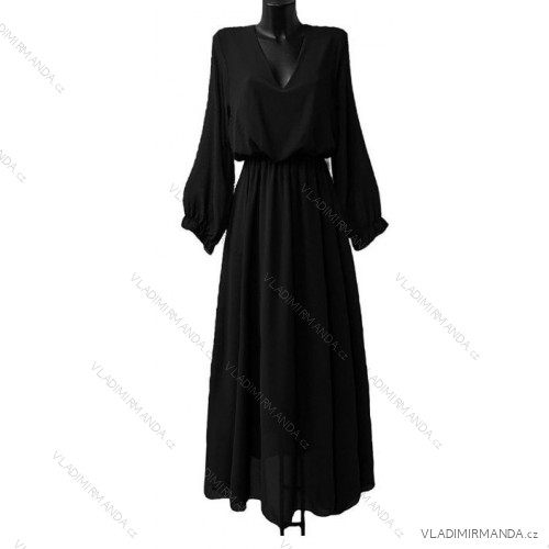 Sommerkleid Carmen aus Musselin für Damen (Einheitsgröße S/M) ITALIAN FASHION IMWE231506 schwarz S/M/L