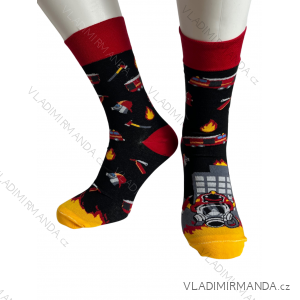 Happy Fireman Socken für Herren (35-37, 38-40, 41-43, 44-46) POLISH FASHION DPP24HASIC