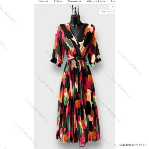 Langärmeliges Sommerkleid für Damen (Einheitsgröße S/M) ITALIAN FASHION IMPES238990