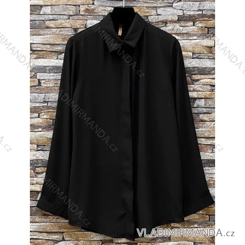 Sommerkleid Carmen aus Musselin für Damen (Einheitsgröße S/M) ITALIAN FASHION IMWE231506 schwarz S / M