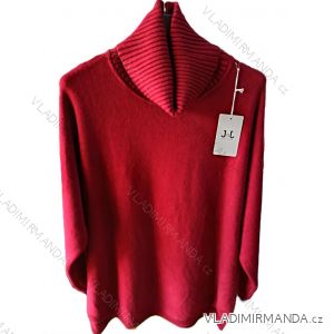 Strickpullover mit Rollkragen, Langarm, Damen, Übergröße (54/56/58 Einheitsgröße), ITALIAN FASHION IM524KEYLA