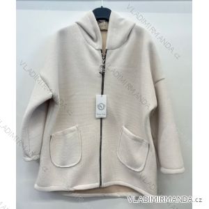 Langärmliger Wintermantel aus Fleece für Damen (S/M EINHEITSGRÖSSE) ITALIAN FASHION IMPSH239866