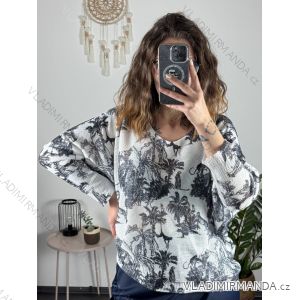 Oversize-Pullover für Damen mit Aufdruck (M / L ONE SIZE) ITALIAN FASHION IMB22KELLY