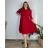 Kleid Oversize Kurzarm Damen (4XL/5XL ONE SIZE) ITALSKÁ MÓDA IM422FLUFF