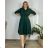 Kleid Oversize Kurzarm Damen (4XL/5XL ONE SIZE) ITALSKÁ MÓDA IM422FLUFF