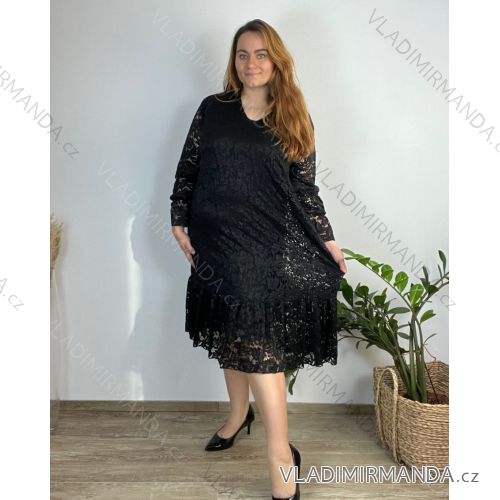 Shirt verlängert 3/4 Langarm Damen (L/XL/2XL ONE SIZE) ITALIAN FASHION IM423025