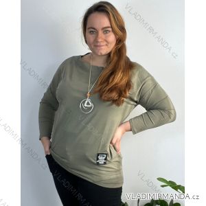 Langarm-Tunika für Damen mit Übergröße (UNI XL-2XL) ITALIAN FASHION IM720050