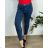 Plus Size Lange Stretchhose (3XL/4XL ONE SIZE) ITALIAN FASHION IMWT23205 52/54 blauer Jeansstoff