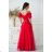 Damen Plus Size (42-46) langes elegantes ärmelloses Partykleid POLISH FASHION PMLBC23265-10 rot 34