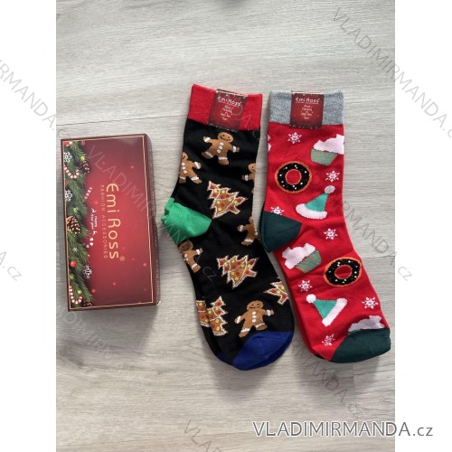 Socken in einer Geschenkbox mit Weihnachtsmotiv (39/43) ECC-1981MC 43-47 Farbe siehe Foto