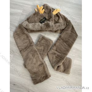 Wintermütze und Krawatte für Mädchen (3-8 Jahre) WROBI POLAND PV322K-281