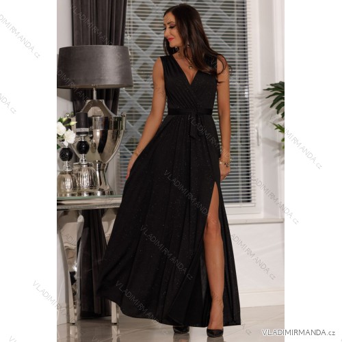 Trägerloses Partykleid aus Tüll für Damen (S/M/L ONE SIZE) ITALIAN FASHION IM923001 44 schwarz