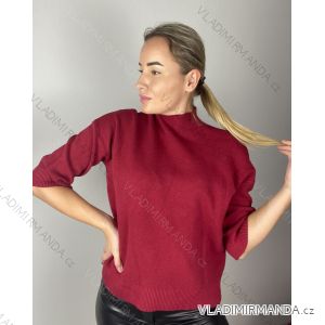 Strickpullover mit Rollkragen, Langarm, Damen, Übergröße (54/56/58 Einheitsgröße), ITALIAN FASHION IM524KEYLA