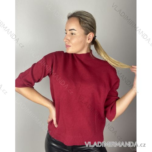 Strickpullover mit Rollkragen, Langarm, Damen, Übergröße (54/56/58 Einheitsgröße), ITALIAN FASHION IM524KEYLA