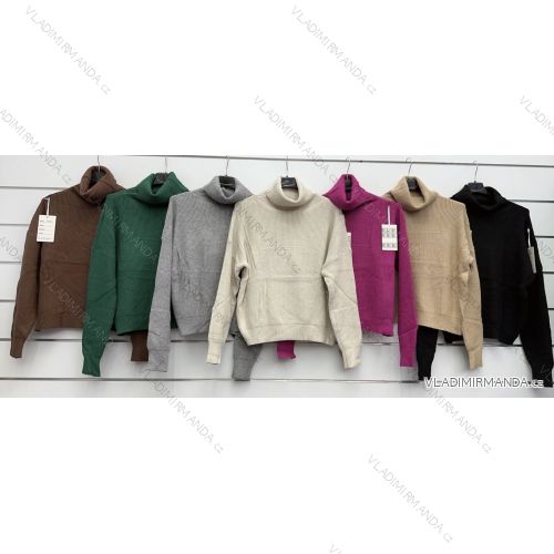 Langarm-Rollkragenpullover für Damen (S/M/L Einheitsgröße) ITALIAN FASHION IMWK24116