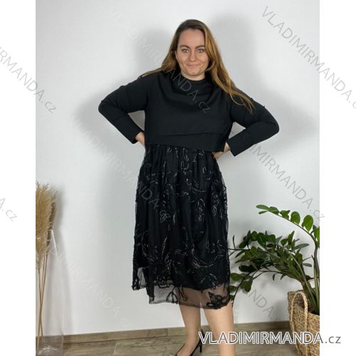 Damen-Strickpullover mit Stehkragen und langen Ärmeln (Einheitsgröße S/M) ITALIAN FASHION IMPLI228596