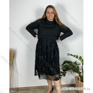 Damen-Strickpullover mit Stehkragen und langen Ärmeln (Einheitsgröße S/M) ITALIAN FASHION IMPLI228596