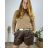 Tunika / Bluse Langarm Damen Oversized (3XL / 4XL ONE SIZE) ITALIAN FASHION IMWQ2191650