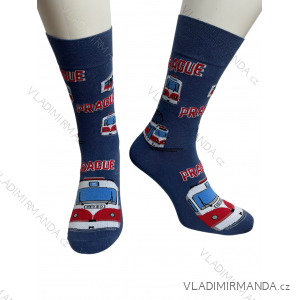 Happy Prague Tram Herrensocken (41-43, 44-46) POLISH FASHION DPP22164/DR