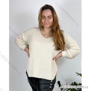 Strickpullover dünner Rollkragen Langarm Damen (L / XL ONE SIZE) ITALIAN FASHION IMD211110