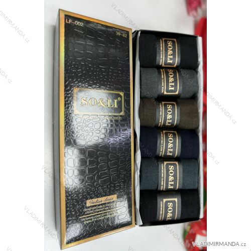 Warme Socken in einer Geschenkbox für Herren (39-42) SOLI24LF-002