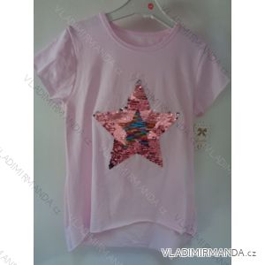 T-Shirt mit kurzen Ärmeln, das Bild der Kinder des Mädchens (4-14 Jahre) ändert ITALIAN MLADA Fashion 0329IMM
