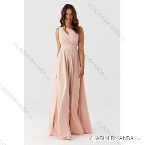 Langes formelles Kurzarmkleid für Damen (36-54) POLISH FASHION PMLMR23ALICE