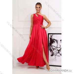 Langes formelles Kurzarmkleid für Damen (36-54) POLISH FASHION PMLMR23ALICE