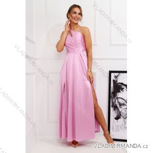 Langes formelles Kurzarmkleid für Damen (36-54) POLISH FASHION PMLMR23ALICE