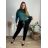 Langarmkleid mit Anhänger Damen Oversized (3XL / 4XL ONE SIZE) ITALIAN FASHION IMWQ2115022