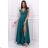 Damen Plus Size (42-46) langes elegantes ärmelloses Partykleid POLISH FASHION PMLBF25GALAGREEN 50 grün