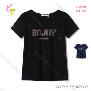 Kurzarm-T-Shirt für Mädchen (134-164) KUGO FL1209