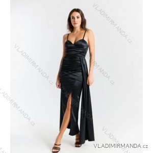 Langes trägerloses Pailletten-Partykleid für Damen (Einheitsgröße S/M) ITALIAN FASHION IMPSH233348