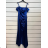 Langes trägerloses Pailletten-Partykleid für Damen (Einheitsgröße S/M) ITALIAN FASHION IMPSH233348