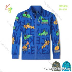 Sweatshirt mit Reißverschluss für Kinder, Kleinkinder, Mädchen und Jungen (80110) KUGO HM1990N