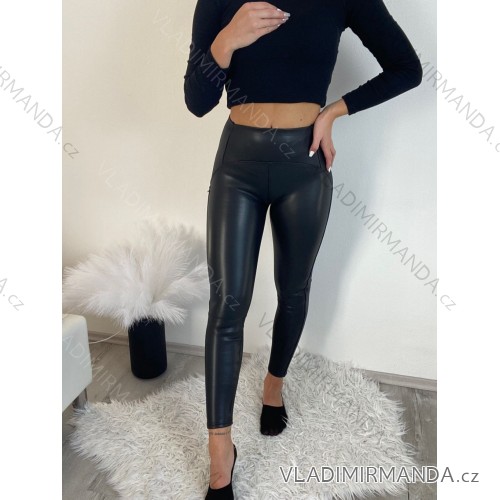 Lange gestreifte Leggings für Damen (Einheitsgröße S/M) ITALIAN FASHION IMM23M82310 schwarz S