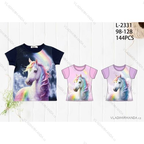 Mädchen Jugend Kurzarm T-Shirt (116-146) SEZON JS-7018